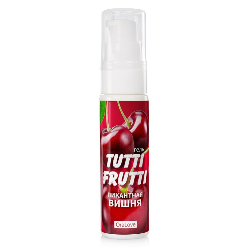 Гель "Tutti-Frutti" с ароматом и вкусом вишни, 30ml  