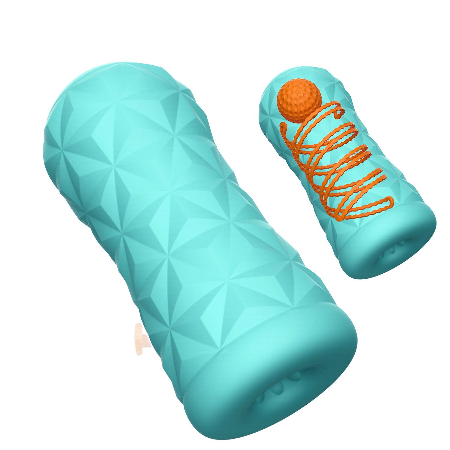 Мастурбатор с прокручивающим эффектом + шарик "Pretty Love Caspar" голубой 